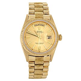 Rolex Yellow Gold Bark President Day-Date