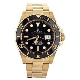 Rolex Submariner Date Yellow Gold Black Dial Bracelet