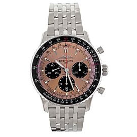 Breitling Navitimer B01 Stainless Steel Salmon Dial