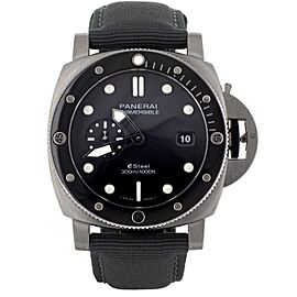 Panerai Submersible QuarantaQuattro Esteel Gray Dial 44mm