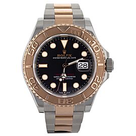 Rolex Yacht-Master Stainless Steel Rose Gold Black Dial