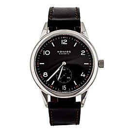 Nomos Club Automat Datum Dunkel Black Dial Stainless Steel