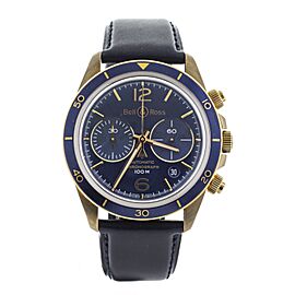 Bell & Ross BR V2 Chronograph Bronze Blue Dial Strap