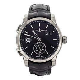 Ulysse Nardin Dual Time Black Dial Stainless Steel