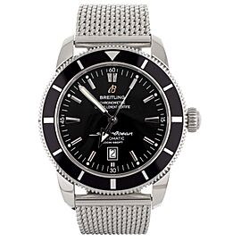 Breitling Superocean Heritage Black Dial Stainles Steel Bracelet