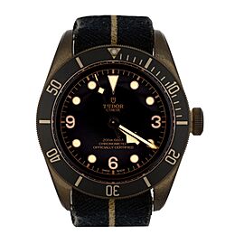 Tudor Black Bay Bronze Case Gray Dial Canvas Strap