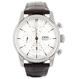 Oris Artelier Chronograph Silver Dial Steel 44mm Automatic