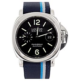 Panerai Luminor Marina Marine Black Dial Stainless Steel Nato