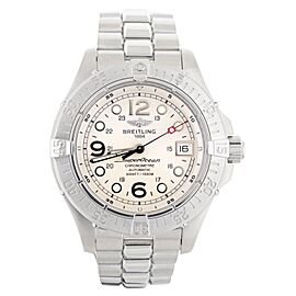 Breitling Superocean Stainless Steel White Dial Bracelet