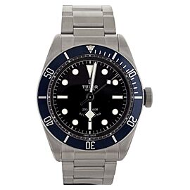 Tudor Black Bay Heritage Stainless Steel Black Dial Blue Bezel