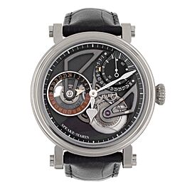 Speake-Marin Openworked Dual Time Titanium Gray Dial 42mm Full Set