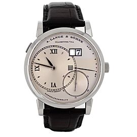 A. Lange & Sohne Grand Lange 1 Platinum Silver Dial