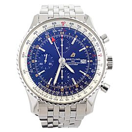 Breitling Navitimer World Stainless Steel Blue Dial