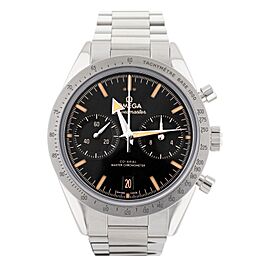 Omega Speedmaster 57 Stainless Steel Black Manual