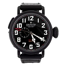 Zenith Elite Pilot Montre d'Aeronef Black Titanium