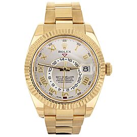 Rolex Sky-Dweller Yellow Gold Champagne Dial Oyster 42mm Full Set