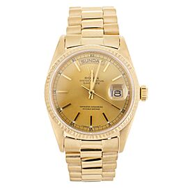 Rolex Day-Date Yellow Gold Gold Dial bracelet