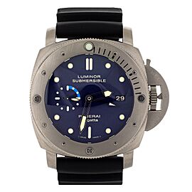 Panerai Luminor 1950 Submersible Regatta Titanium Blue Dial