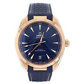 Omega Seamaster Aqua Terra 150m Rose Gold Blue Dial 41mm