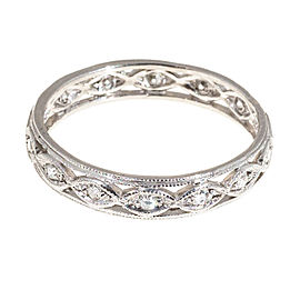 Vintage Platinum 0.20ct Diamond Eternity Ring Size 9