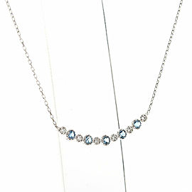 Platinum Aquamarine Necklace