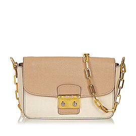 Miu Miu Sound Lock Leather Crossbody