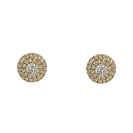 Tiffany & Co. Soleste Stud Diamonds Earrings in 18k Yellow Gold