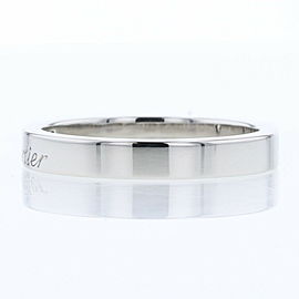 CARTIER 950 Platinum Engraved C Do Ring LXGBKT-876