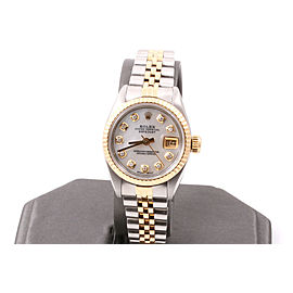 Rolex Ladies 2tone Datejust - Mother Of Pearl Diamond Dial - Jubilee Band