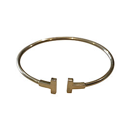 Tiffany & Co. 18K Yellow Gold T Wire Bracelet