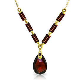 4.35 CTW 14K Solid Gold Belong To You Garnet Necklace