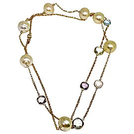 South Sea Pearl Quartz Necklace 14.30 mm 14k Gold Certified $2995 822110