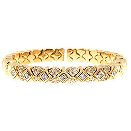 Sonia B 14K Yellow Gold & 1.54ct. Diamond Galerie De Bijoux Flex Bracelet