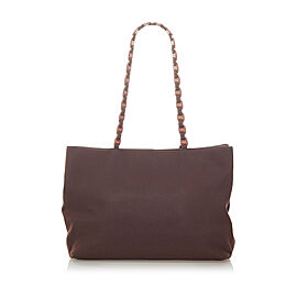 Ferragamo Tiered Grosgrain Chain Tote Bag