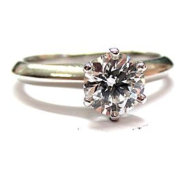 Tiffany & Co. Platinum Round Diamond Solitaire Engagement Ring