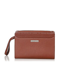 Burberry Leather Clutch Bag