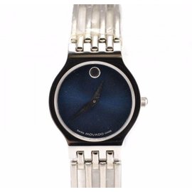 Movado 84.25.811.4 Stainless Steel Bracelet Blue Dial Quartz Womens Watch