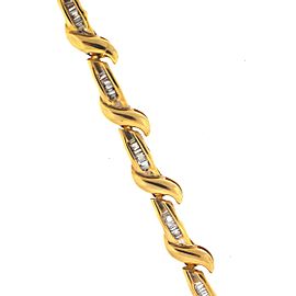 Yellow Gold Diamond Mens Bracelet