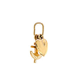 14K Yellow Gold Love Hope & Charity Charm Pendant