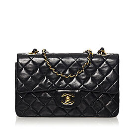 Chanel Small Classic Lambskin Leather Double Flap Bag