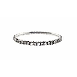 Cartier Etincelle 18K White Gold 0.21ct. Diamond Eternity Band Size 4.75