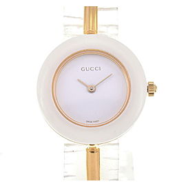 GUCCI 11/12.2 Gold Plated Quartz Watch LXGJHW-535