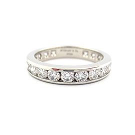 Tiffany & Co. Platinum 1.89ctw Diamond Eternity Wedding Ring Size 5.25