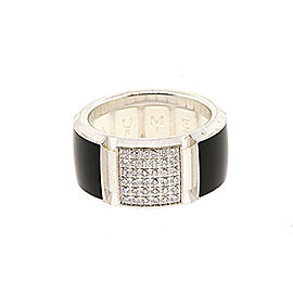 Chaumet Class One 18k White Gold Diamond Black & White size 52 US 6