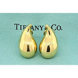 Tiffany & Co. Elsa Peretti 18K Yellow Gold Tear Drop Earrings