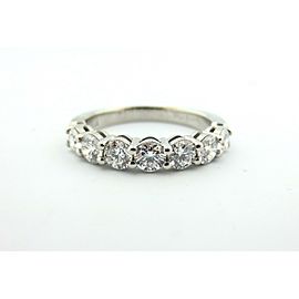 TIFFANY & CO PLATINUM SHARED SETTING .91CT .93 DIAMOND 3.5MM BAND 8.5