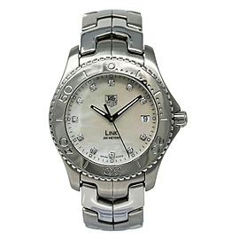 Tag Heuer Link WJ1114-0 Men's Quartz Watch Stainless Steel MOP Dial 38MM