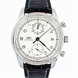 IWC Portuguese IW390403 Men's Automatic Stainless Steel Watch Silver Dial 42mm