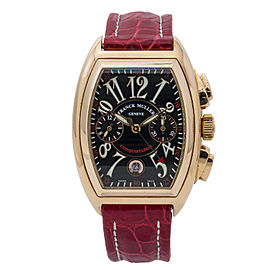 Franck Muller Conquistador 8005KCC 18K Rose Gold Black Dial 35mm