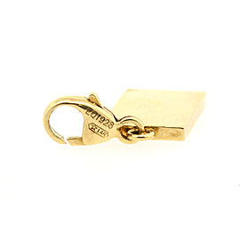 Cartier 18k Gold Book Corner Folded Charm Lobster Claw for Bracelet Rare